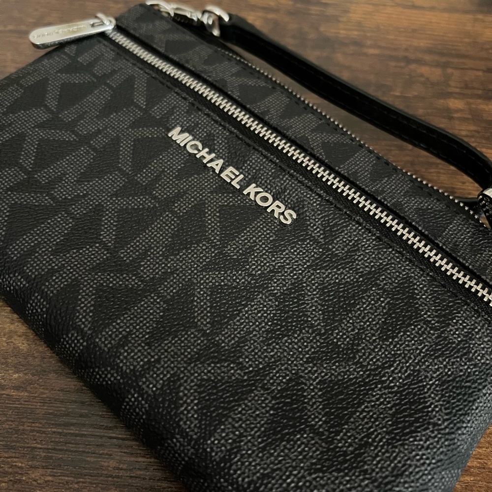 Michael Kors Black Wristlet Clutch